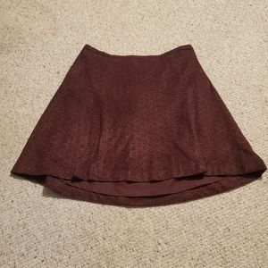 Express Laser Cut Faux Suede Skirt